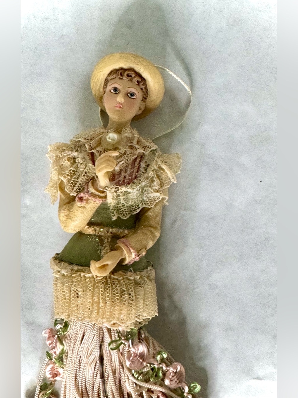 Porcelain Victorian Lady Christmas Ornaments ( Set Of 5) - Picture 4 of 16